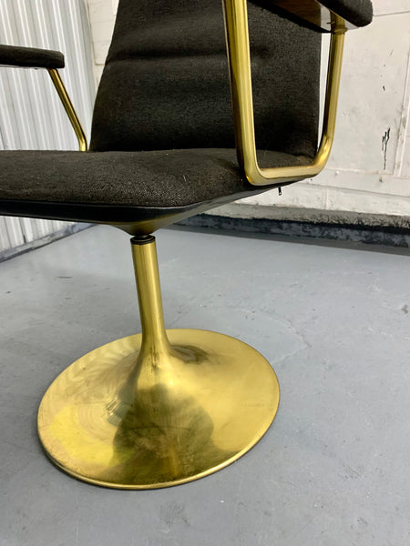 1960s Borge Johanson Black & Gold Viggen Dining Chairs
