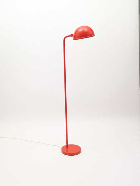 Vintage 1970s Danish Design Floor Lamp in Red