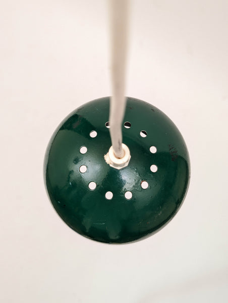 1960 Herda Dutch Design Eyeball Hanging Green Lamp