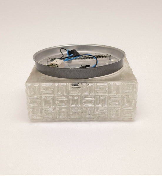 Square Flush Mount by Osvetlovaci Sklo Valaske Mezrici, 1960s