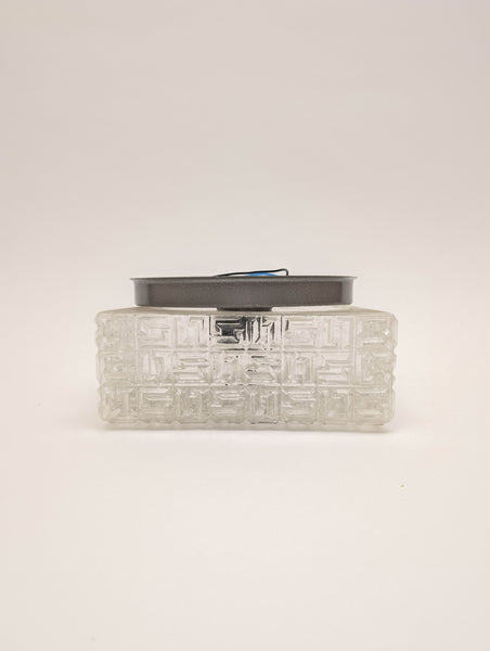 Square Flush Mount by Osvetlovaci Sklo Valaske Mezrici, 1960s