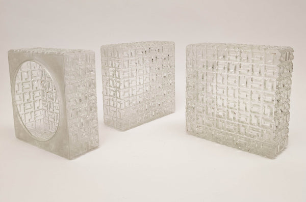 Square Flush Mount by Osvetlovaci Sklo Valaske Mezrici, 1960s