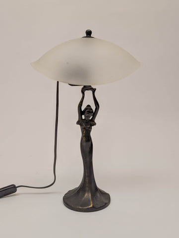 1930s Danish Art Deco Lamp of Lady