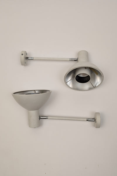 A Pair of 1960s Funnel Wall Lamps From Abc Lys