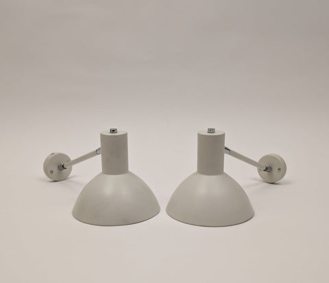 A Pair of 1960s Funnel Wall Lamps From Abc Lys