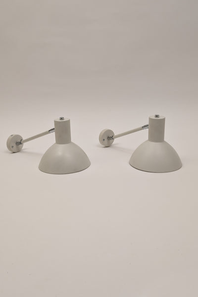 A Pair of 1960s Funnel Wall Lamps From Abc Lys