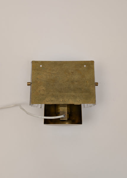 Orrefors Wall Sconce in Textured Glass, 1960s Unmarked