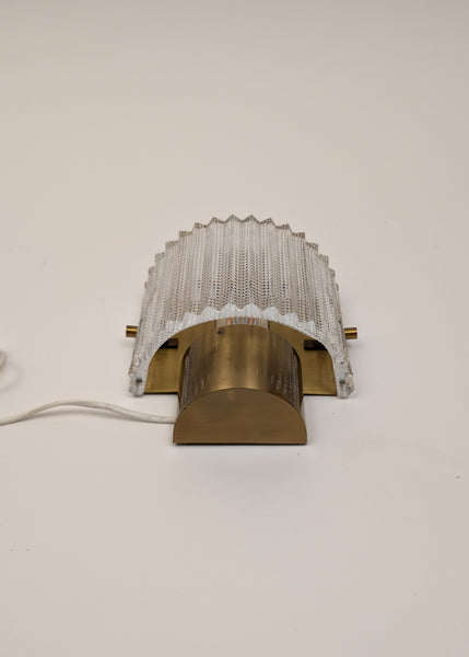 Orrefors Wall Sconce in Textured Glass, 1960s Unmarked