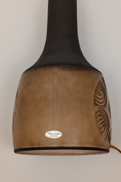 Vintage Danish Frank Keramik Table Lamp