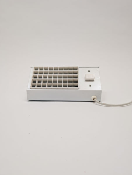 1970s Brutalist Wall Lamp, Swedish, White Sconce, Bedside Lamp