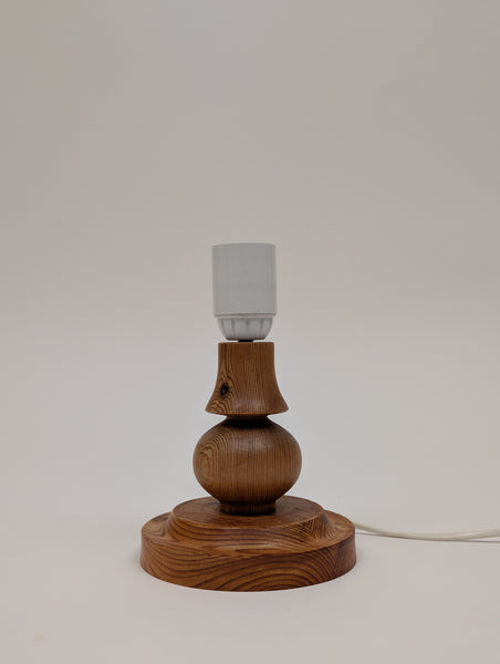 1970s Swedish Pine Table Lamp