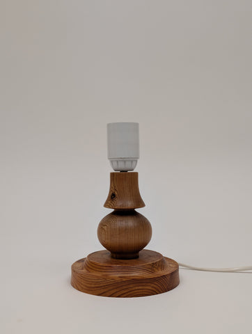 1970s Swedish Pine Table Lamp