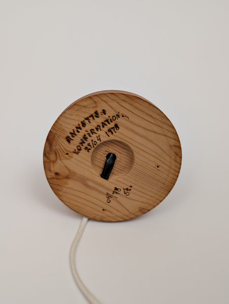 1970s Swedish Pine Table Lamp