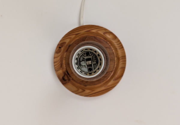 1970s Swedish Pine Table Lamp