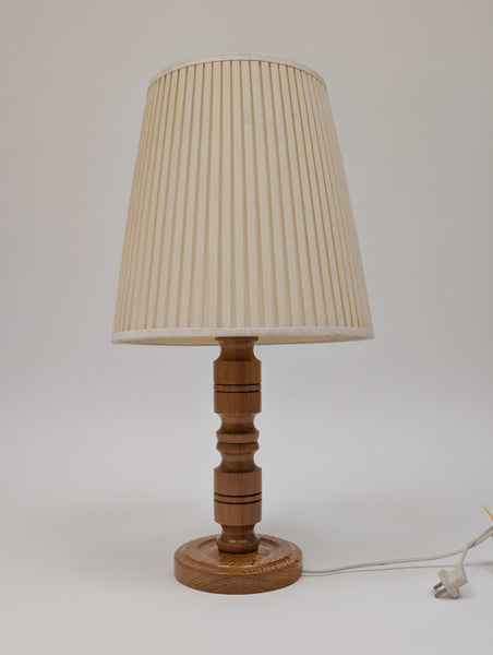 1980s Swedish Pine Wood Table Lamp