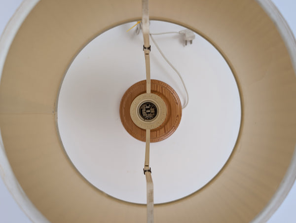 1980s Swedish Pine Wood Table Lamp