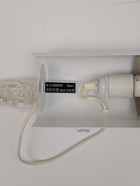 Vintage White Light Sconce, Denmark