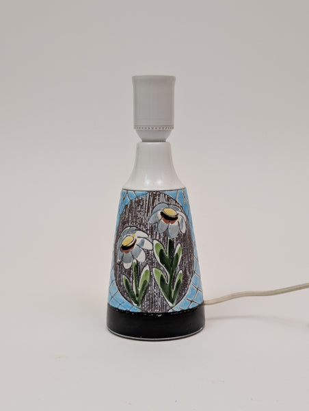 1960s Nila Ceramic Table Lamp, Handmade in Sweden