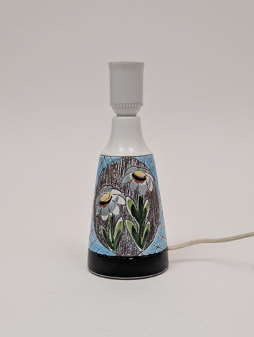 1960s Nila Ceramic Table Lamp, Handmade in Sweden