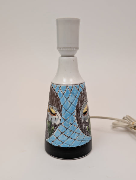 1960s Nila Ceramic Table Lamp, Handmade in Sweden