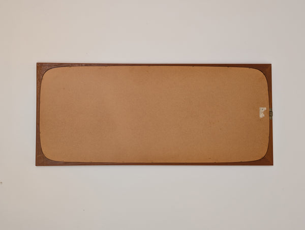 Mid-Century Danish Teak Hanging Wall Mirror by Aarhus Glasimport