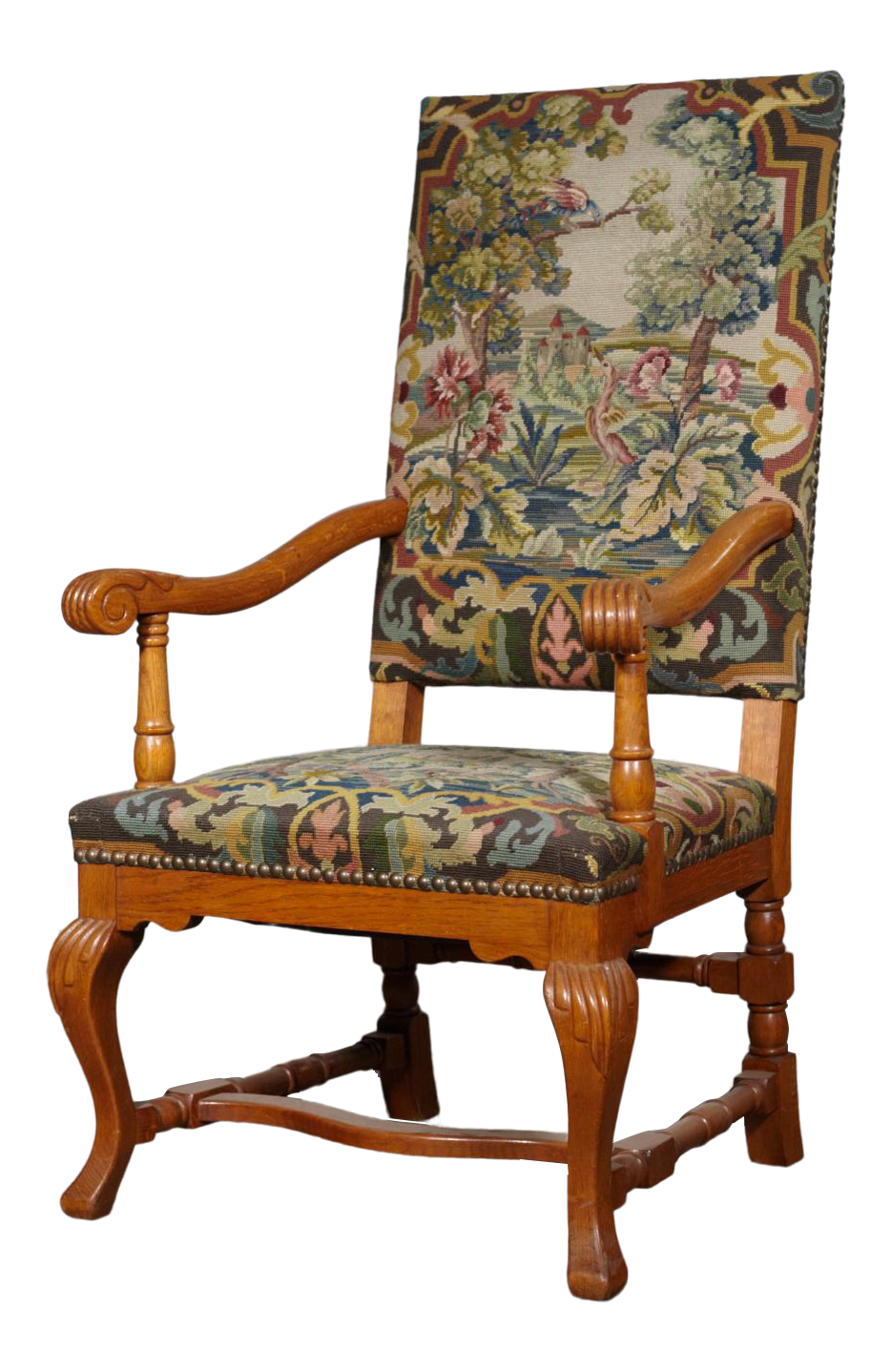 Danish Arm Chair in the Style of Louis XIV