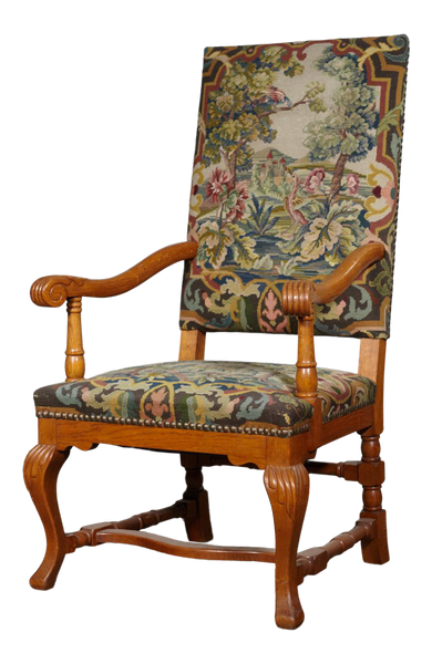 Danish Arm Chair in the Style of Louis XIV
