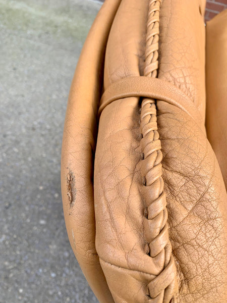 Danish Buffalo Leather Adjustable Armchair by M&S Mobler, 1960s