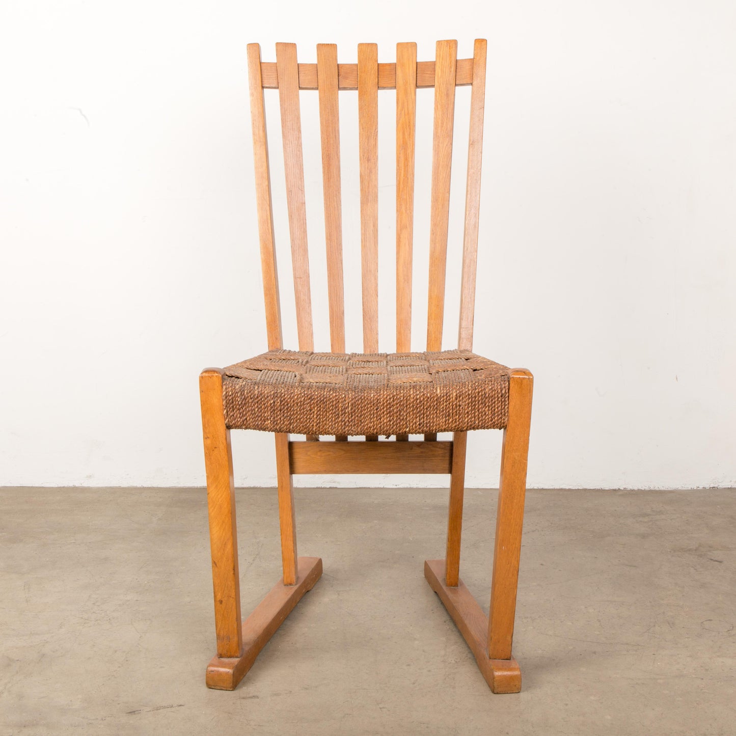 Danish Mid-Century Chair With Woven Seat