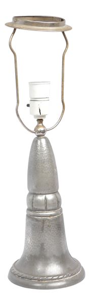 Early 20th Century Art Nouveau Hammered Tin Lamp, Denmark