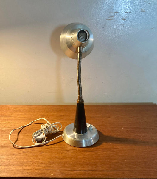 Grey Industrial Gooseneck Table Lamp, 1960s