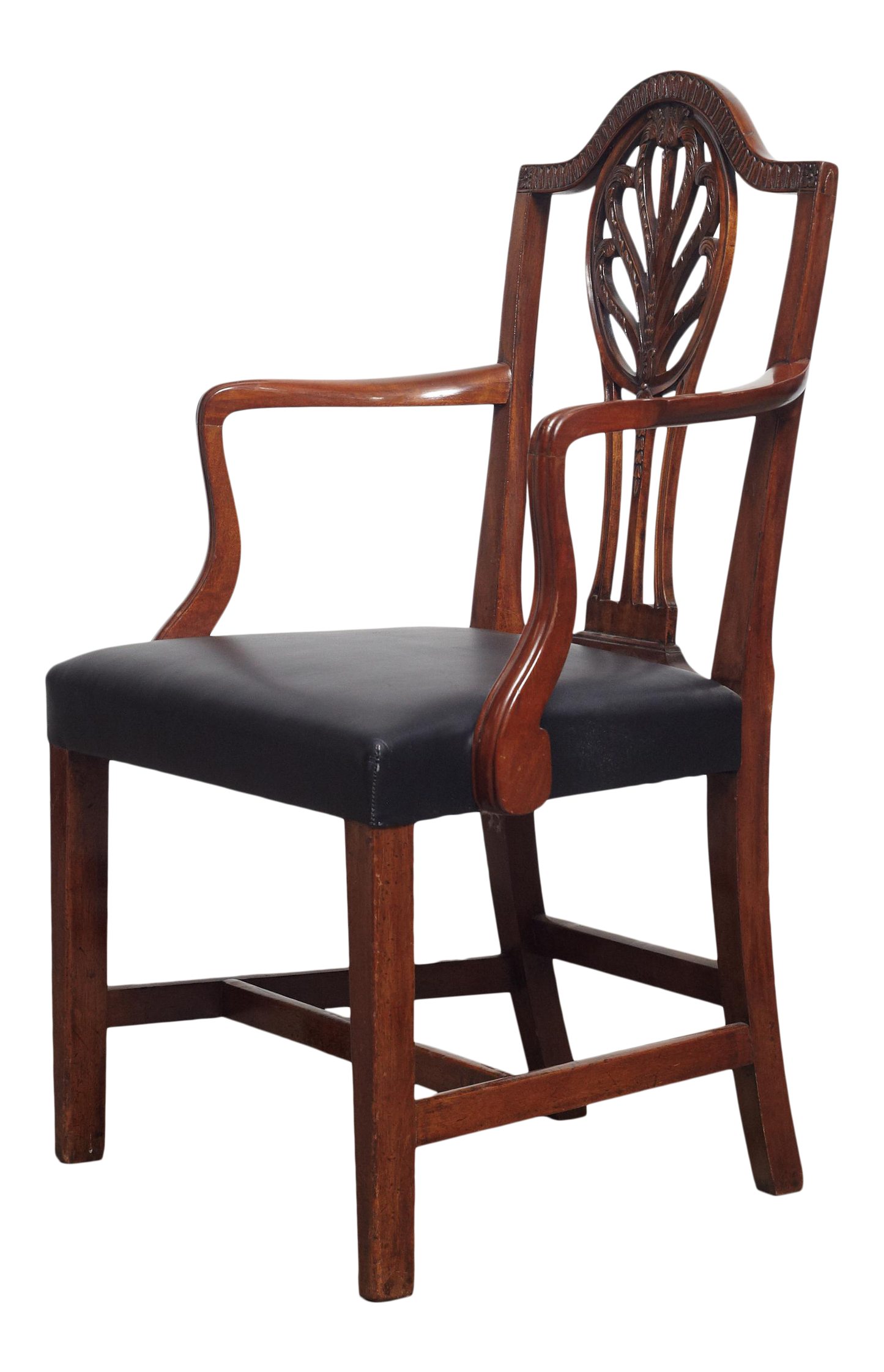 19th century Danish mahogany armchair