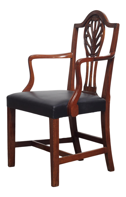 19th century Danish mahogany armchair