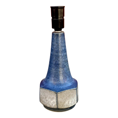 Danish Blue Stoneware Table Lamps by Marianne Starck for Michael Andersen