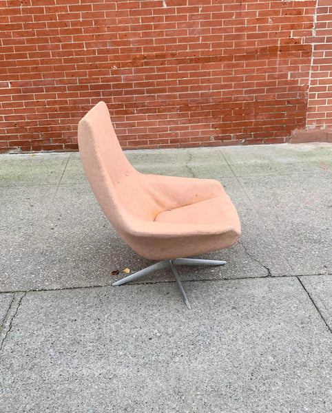 Mid Century Swivel Office Desk Lounge Chair by Hw Klein for Brahmin Mobelfabrik