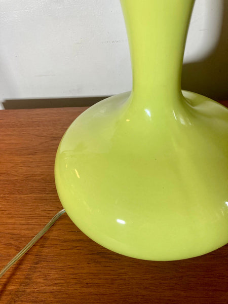 Mid-Century Yellow Ceramic Table Lamp