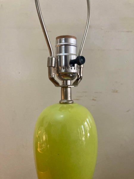 Mid-Century Yellow Ceramic Table Lamp