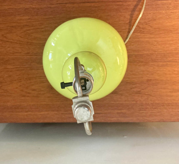 Mid-Century Yellow Ceramic Table Lamp