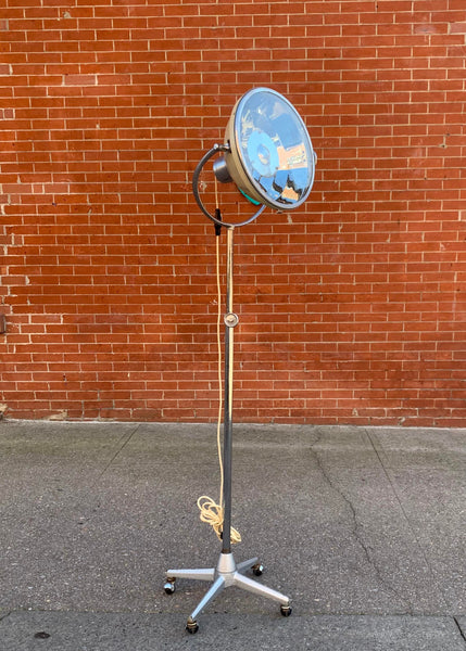 Midcentury Adjustable Industrial Medical Floor Lamp