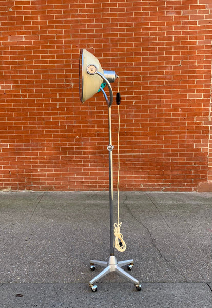 Midcentury Adjustable Industrial Medical Floor Lamp