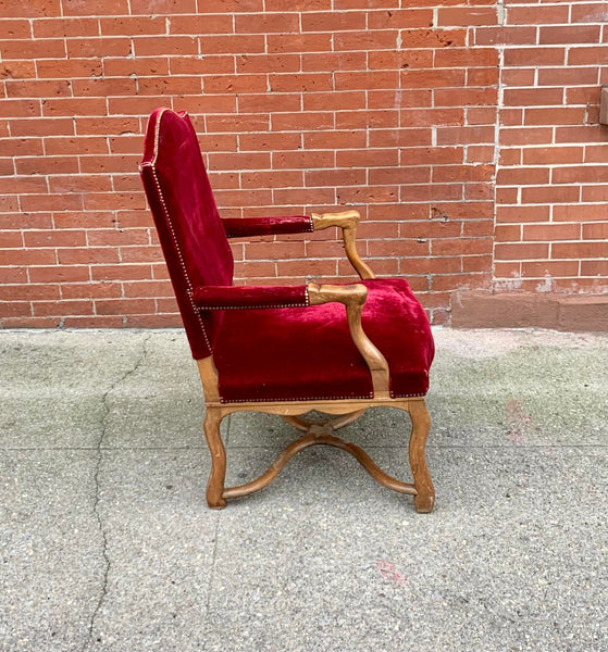 Pair of Antique Os De Mouton Arm Chairs