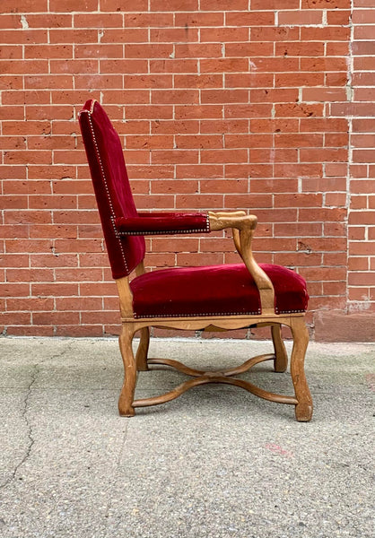 Pair of Antique Os De Mouton Arm Chairs