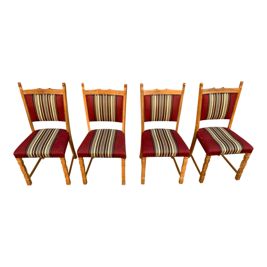Set of 4 Henning Kjaernulf Danish Mid-Century Dining Chairs