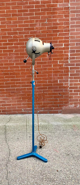 Theater Spotlight Manufactured by Furse on Vintage Tripod, Uk, 1950's