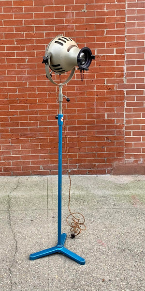 Theater Spotlight Manufactured by Furse on Vintage Tripod, Uk, 1950's