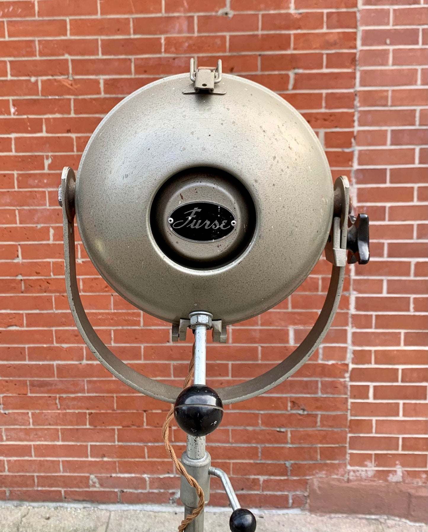 Theater Spotlight Manufactured by Furse on Vintage Tripod, Uk, 1950's