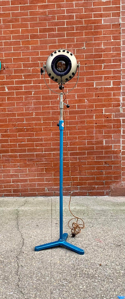 Theater Spotlight Manufactured by Furse on Vintage Tripod, Uk, 1950's