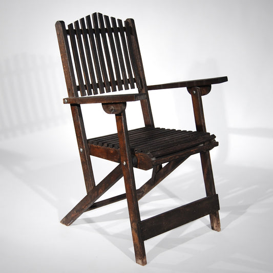 Aged Wooden Outdoor Chair