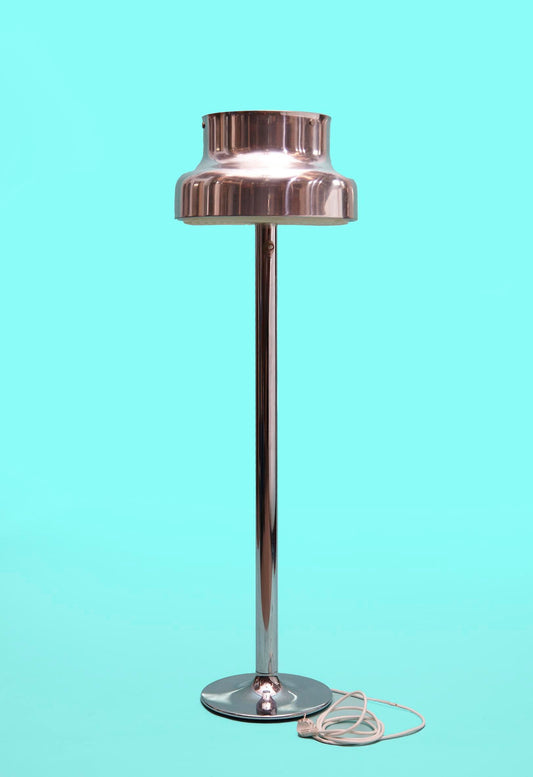 1960s Chrome Floor Lamp by Anders Pehrson ‘Bumling’ for Ateljé Lyktan