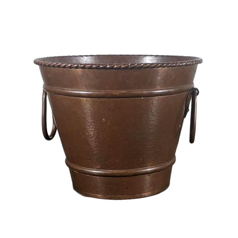 19th Century French Brass Cauldron